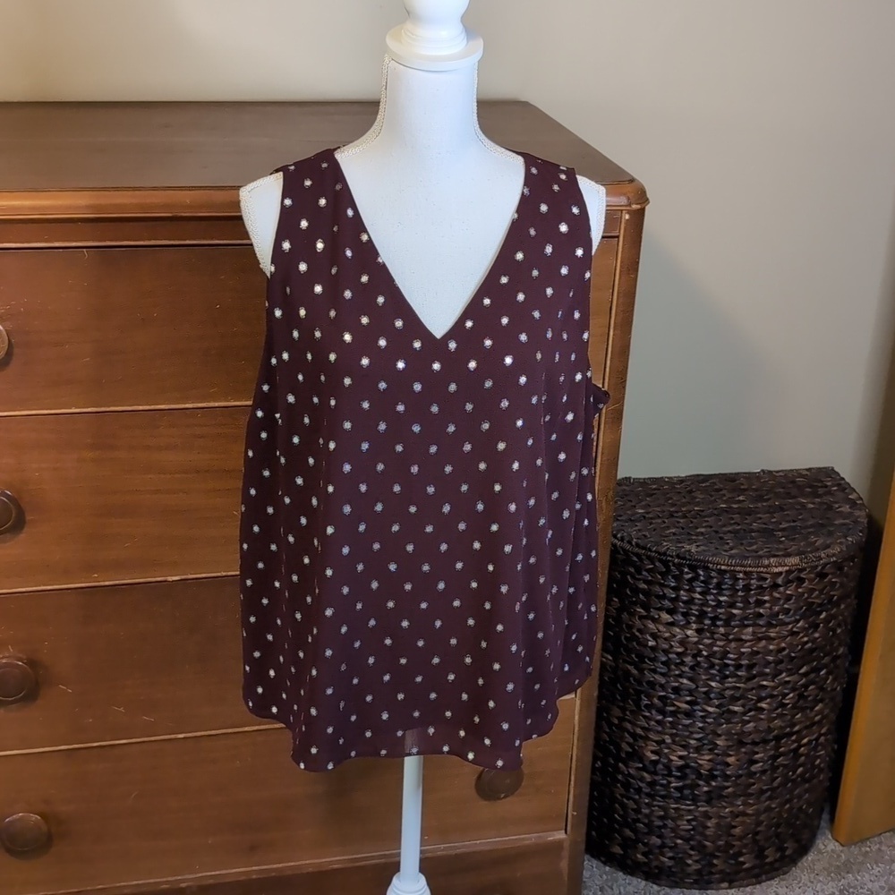 NINE WEST SHIMMER TANK COASTAL COWBOY SILVER GLIMMER SZ XXL